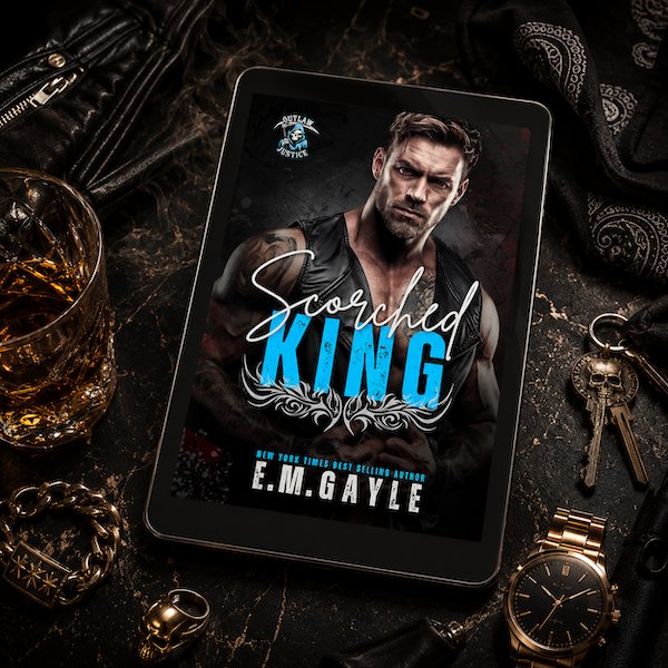 Scorched King by E.M. Gayle — special edition flat lay
